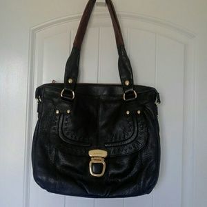 B. Makowski Ladies Leather black tote